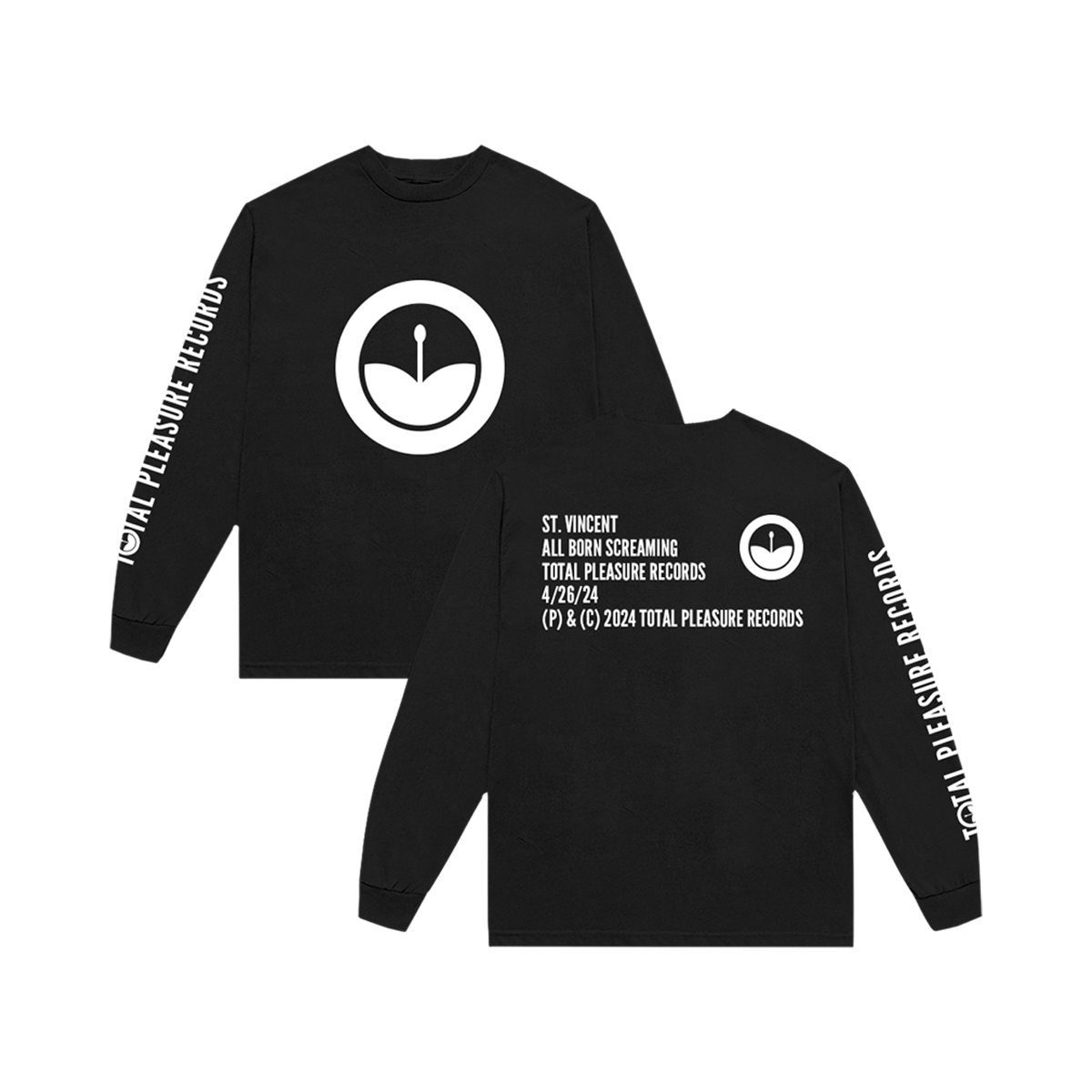 TOTAL PLEASURE RECORDS LONGSLEEVE – St. Vincent Official TOTAL PLEASURE RECORDS LONGSLEEVE – St. Vincent Official