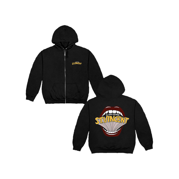 ALL BORN SCREAMING ZIP HOODIE