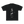 Black t-shirt with a graphic of a person playing guitar