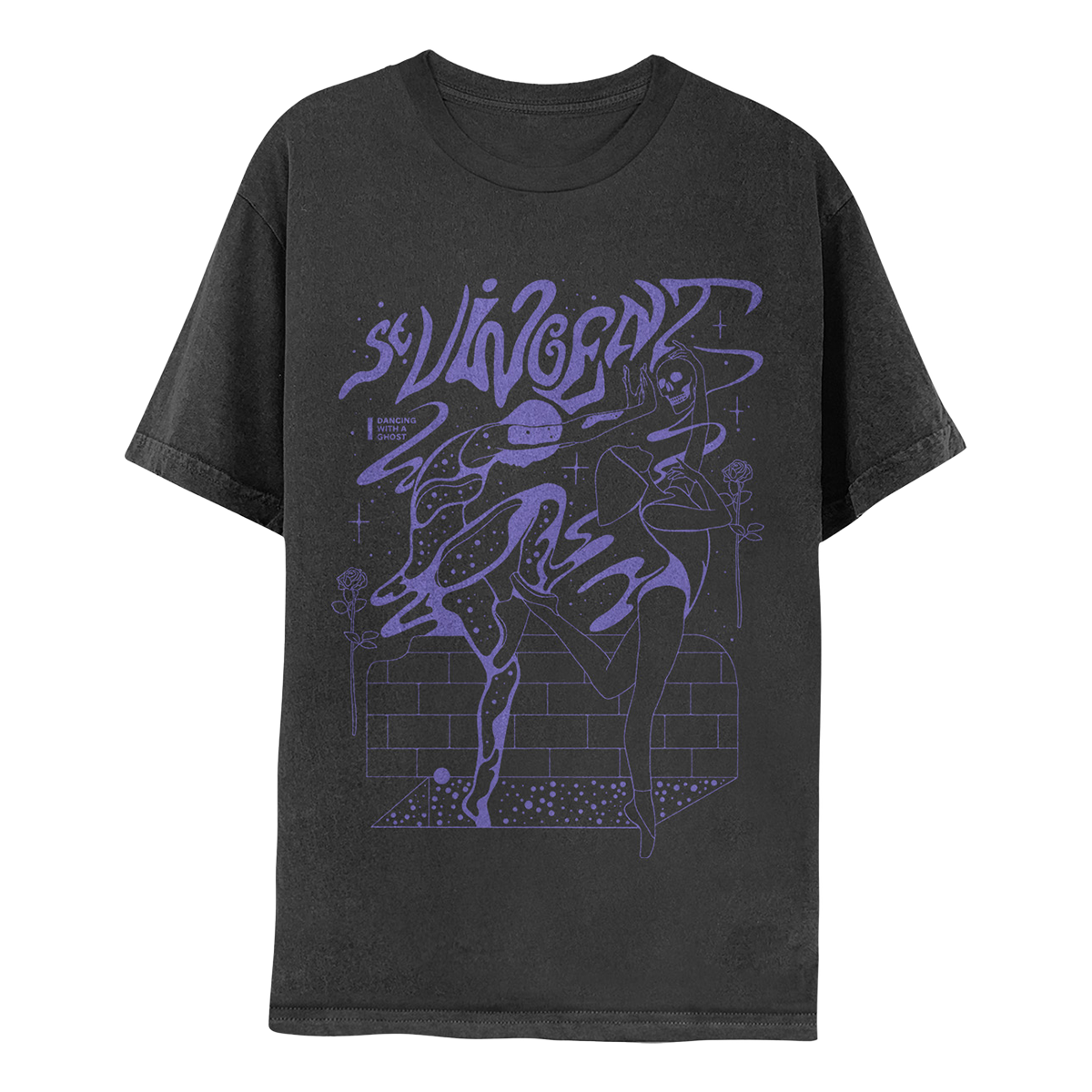 Dancing With A Ghost Tee – Black