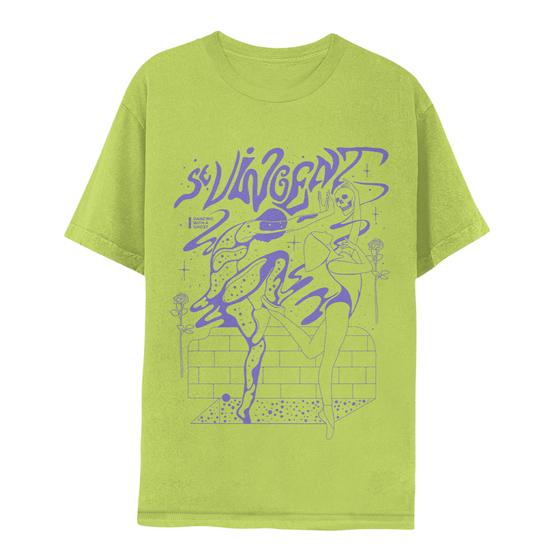 Dancing With A Ghost Tee – Lime